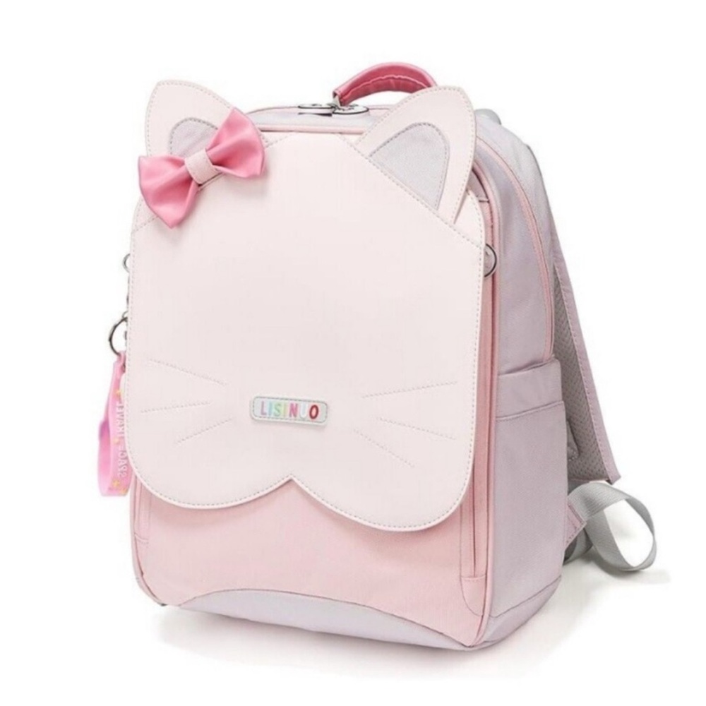 NWT Lisinuo Pink Kitty Cat Ear Kids Backpack